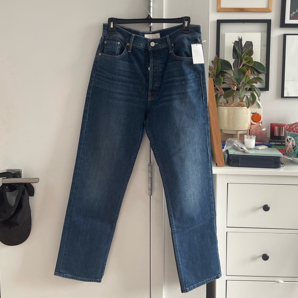 NWT MOTHER The Tomcat Ankle Size 32 in Cannonball